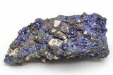 Sparkling Azurite Crystal Cluster - Liufengshan Mine, China #217715-1